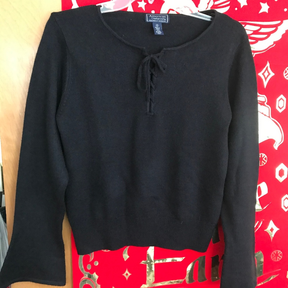 AMERICAN OUTPOST Super Soft Sweater, Small, Black, EUC (CL03)